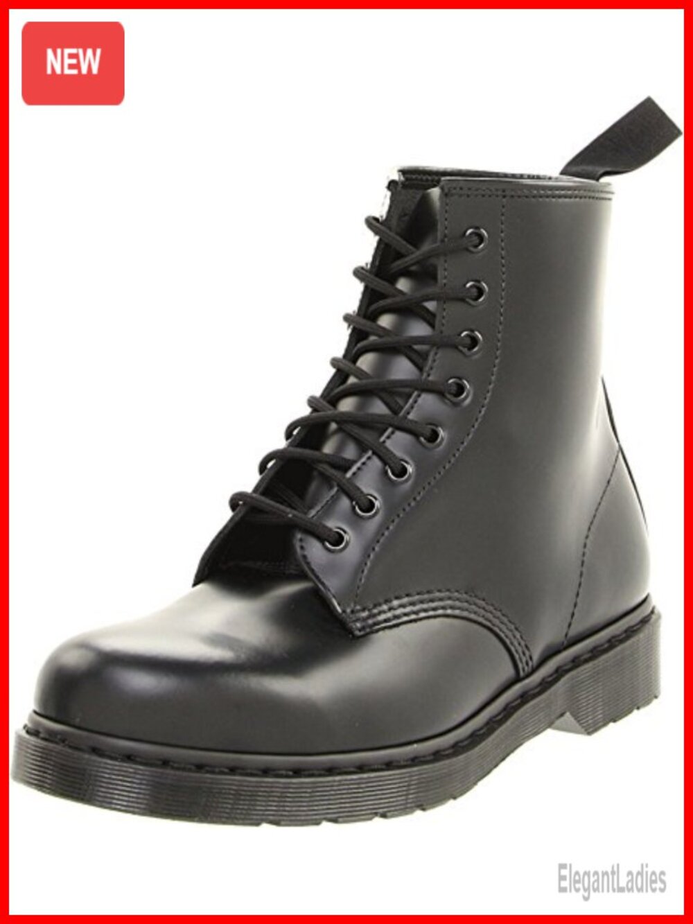 Dr. Martens Unisex 1460 Mono Smooth Leather Ankle Boots